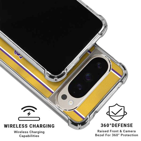 NBA Los Angeles Lakers Jersey Google Pixel 9/9 Pro Clear Case